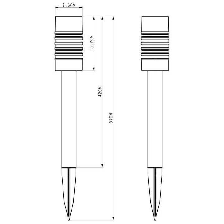 GALIX Balise a énergie solaire en inox