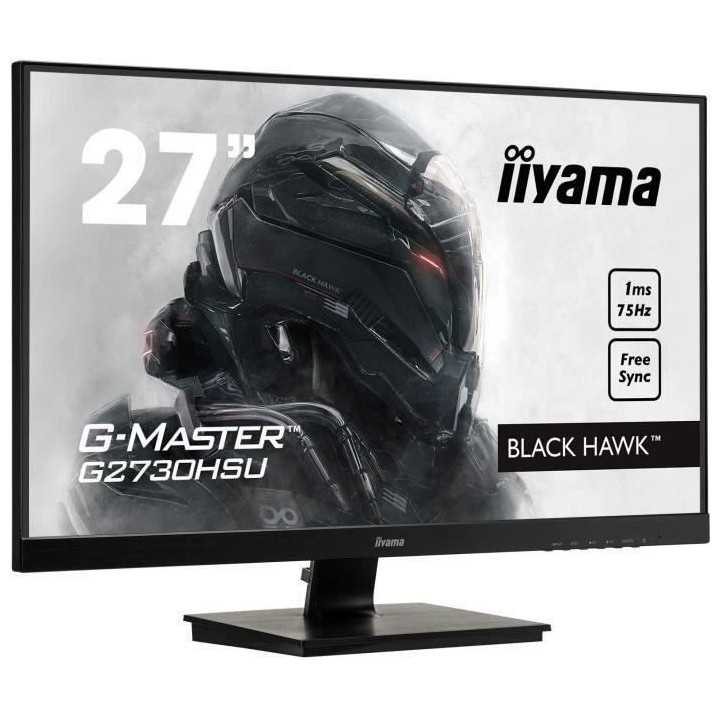 Ecran IIYAMA G-Master Black Hawk - 27 Full HD - Dalle TN - 1 ms - 75 H