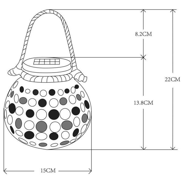GALIX Décoration de table a énergie solaire - Effet 3D - Rouge
