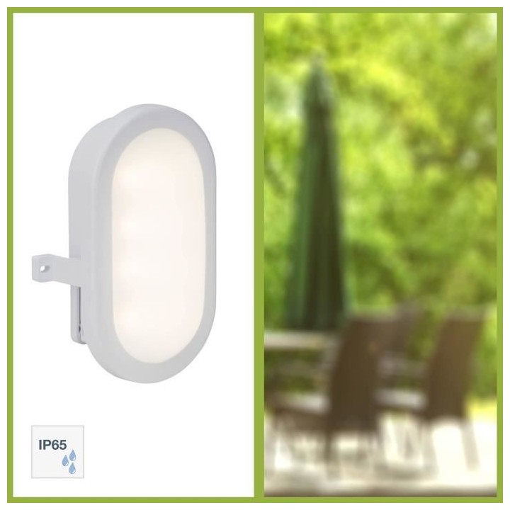 BRILLIANT - TILBURY Applique extérieure - coloris blanc - plastique L