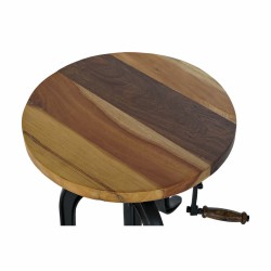 Table d'appoint DKD Home Decor Noir Naturel Bois Métal 45 x 45 x 42 cm