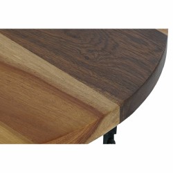 Table d'appoint DKD Home Decor Noir Naturel Bois Métal 45 x 45 x 42 cm