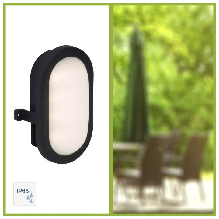 BRILLIANT - TILBURY Applique extérieure - coloris anthracite/blanc -