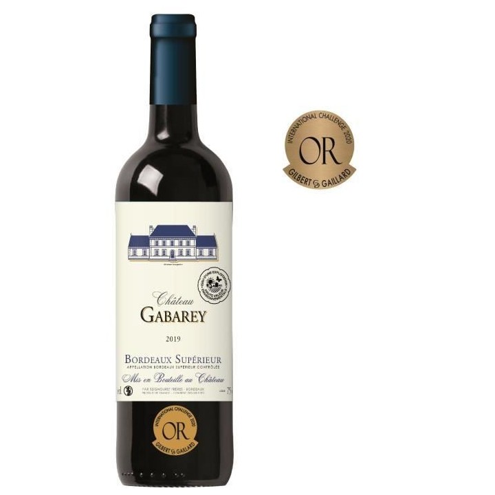 Château Gabarey 2020 Bordeaux Supérieur - Vin rouge de Bordeaux