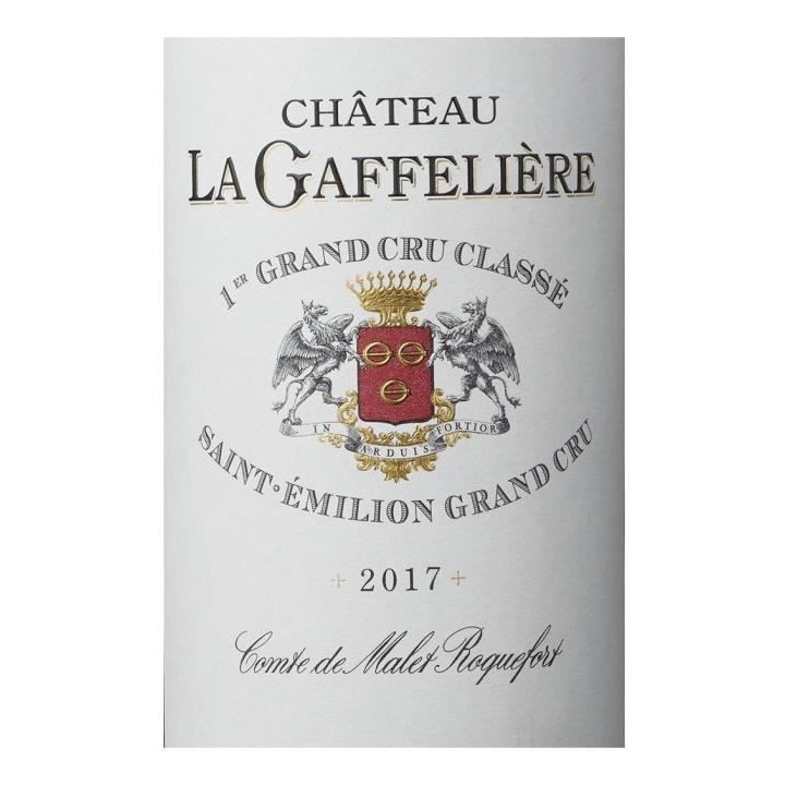 Château La Gaffeliere 2017 Saint-Emilion Grand Cru - Vin rouge de Bor