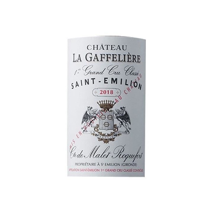 Château La Gaffeliere 2018 Saint-Emilion Grand Cru - Vin rouge de Bor
