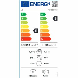 Laveuse - Sécheuse LG F4DV5009S0W 9kg / 6kg Blanc 1400 rpm