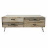 Meubles de télévision DKD Home Decor Métal Bois de paulownia (115 x 61 x 43 cm)