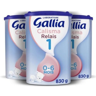 GALLIA Calisma Relais 1 Lait en poudre pour bébé - 3 x 830 g - De 0