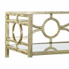 Console DKD Home Decor Miroir Doré Métal (127 x 23 x 90 cm)