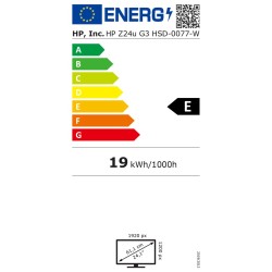 Écran HP Z24U G3 24" IPS 60 Hz WUXGA 50-60 Hz 1920 x 1200 px