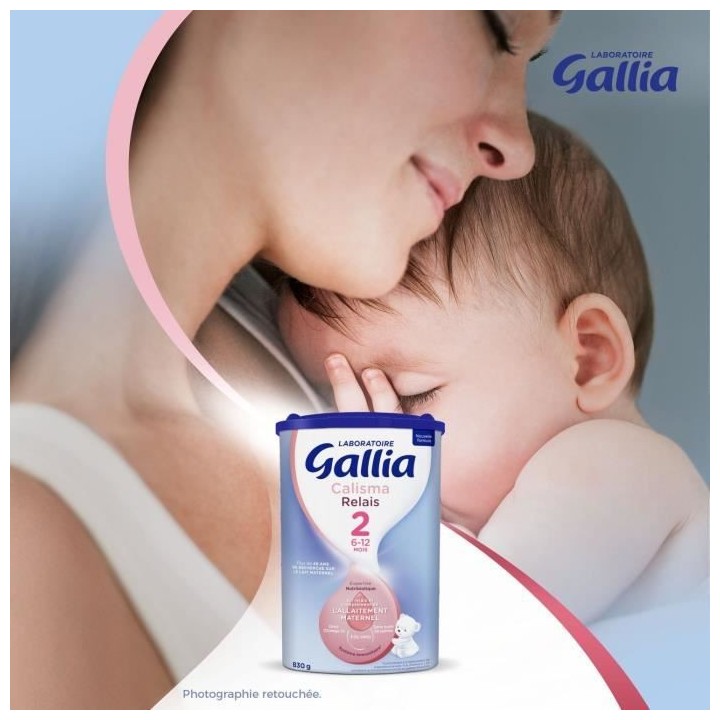 GALLIA - Calisma Relais 2 - Lait en poudre pour bébé - 3 x 830 g - D