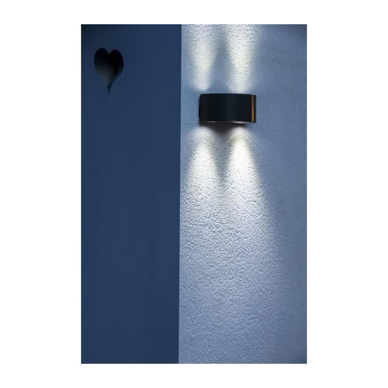 GALIX Applique murale solaire G9 moderne et tres éclairante - 50 lumens