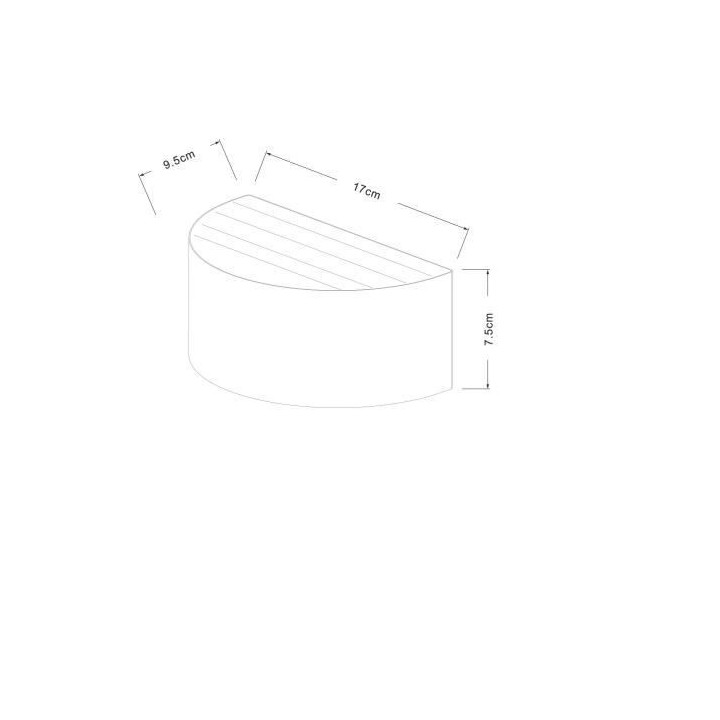 GALIX Applique murale solaire G9 moderne et tres éclairante - 50 lume