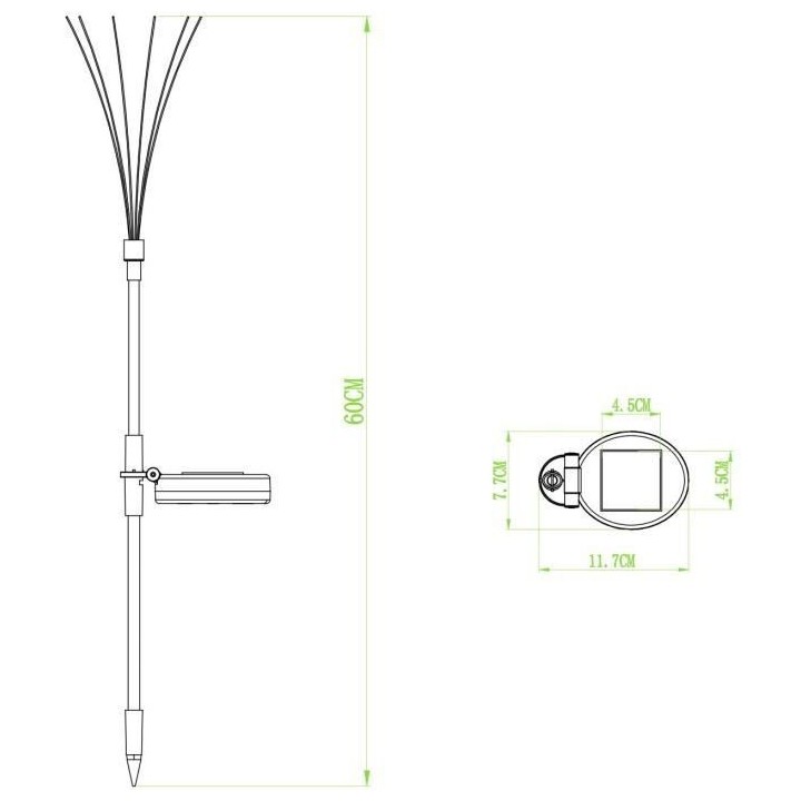 Décoration solaire - explosion d'étoiles - GALIX