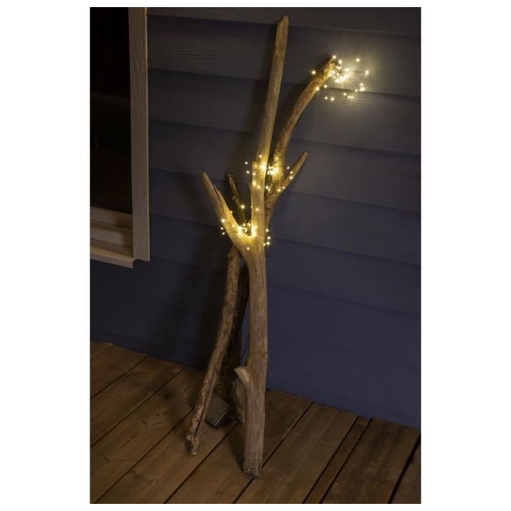 Guirlande solaire 3 étoiles rayonnantes - 3m - GALIX