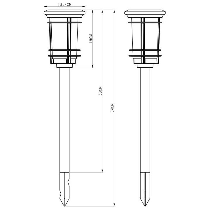 Balise solaire effet flamme naturelle - GALIX