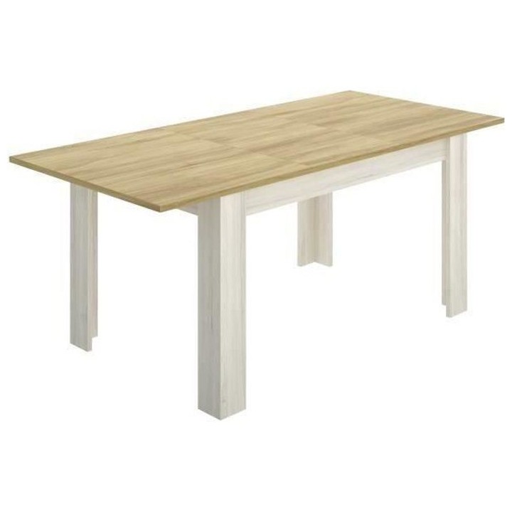 Table a manger extensible 6-8 personnes - Décor chene clair - L 140/1