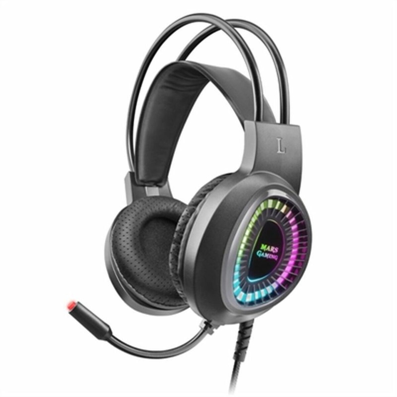 Casques avec Microphone Mars Gaming MH220 Noir