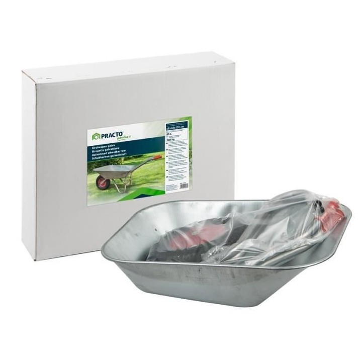 GALICO Brouette Practo Garden Capacité : 85 l - Charge max : 100 kg -