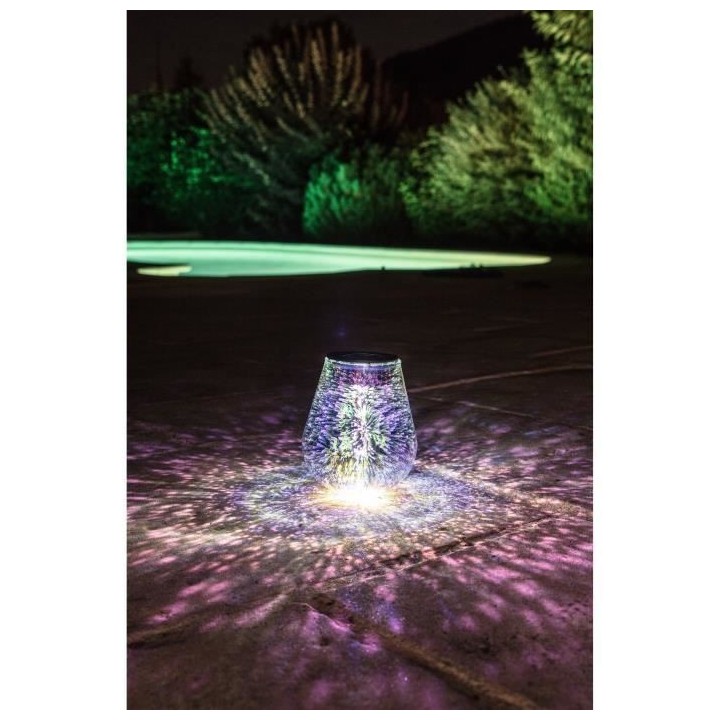 GALIX Décoration de table a énergie solaire - 10 Lm - H 13,5 x Ø 11