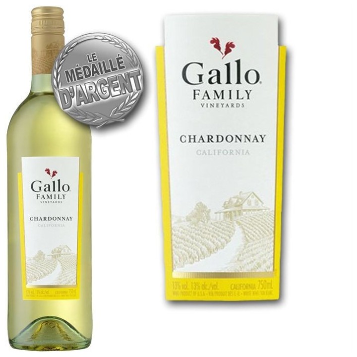 Gallo Family Chardonnay Californie vin blanc x1