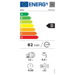 Lave-vaisselle Balay 3VS6030IA  Acier inoxydable (60 cm)