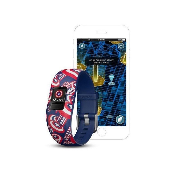 GARMIN Vivofit Junior 2 Captain America - Bracelet d'activité - Enfan