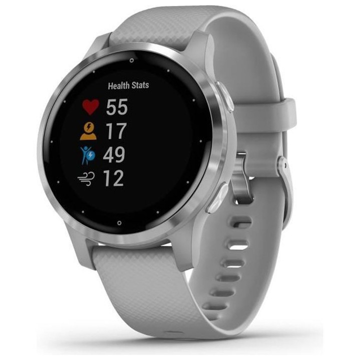 GARMIN Vivoactive 4S - Montre connectée GPS multisports - Silver Powd