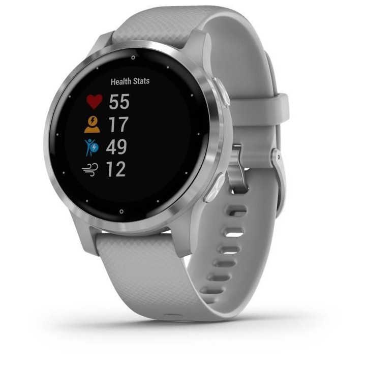 GARMIN Vivoactive 4S - Montre connectée GPS multisports - Silver Powd