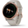 GARMIN Venu - Montre connectée GPS avec écran Amoled - Rosegold / Beige