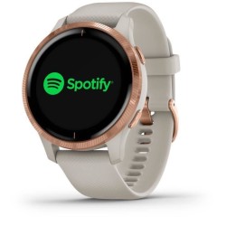 GARMIN Venu - Montre connectée GPS avec écran Amoled - Rosegold / Beige