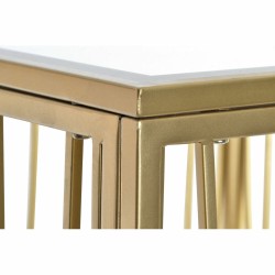 Table d'appoint DKD Home Decor Miroir Doré Métal MDF (57 x 57 x 52 cm)