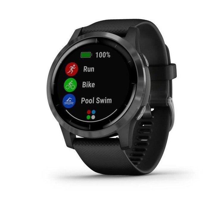 Garmin vivoactive 4 - Montre connectée GPS multisports - Gray Black