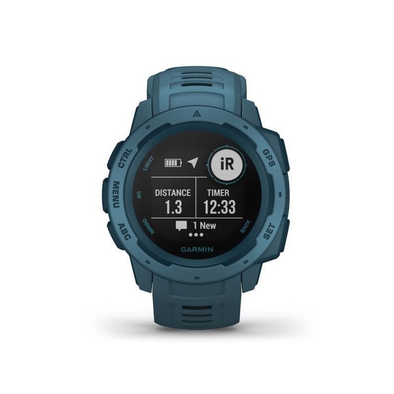 Garmin Instinct- Montre GPS robuste - Bleu lac