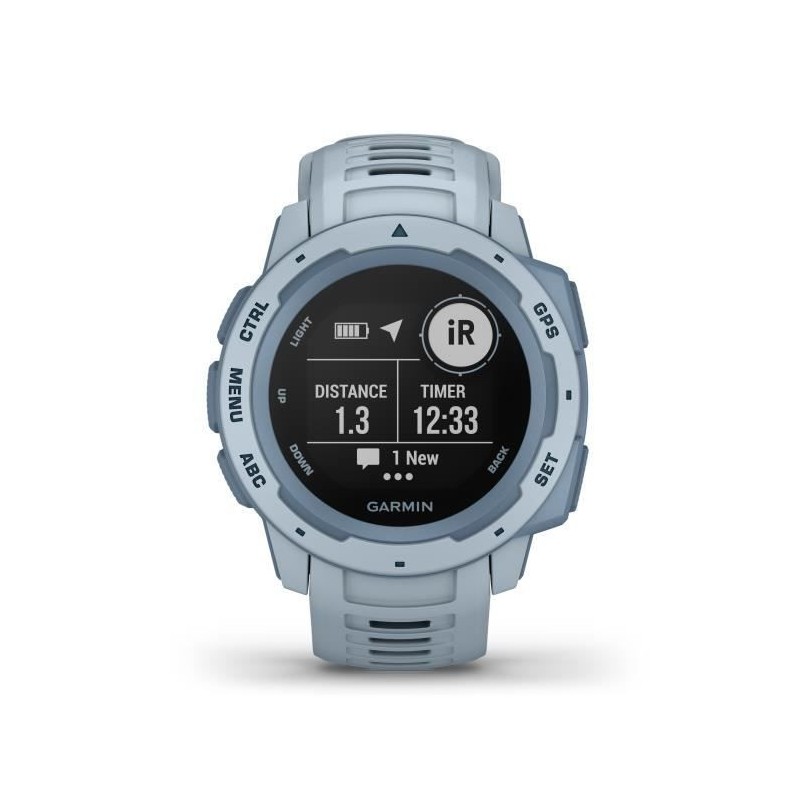 Garmin Instinct- Montre GPS robuste - Écume