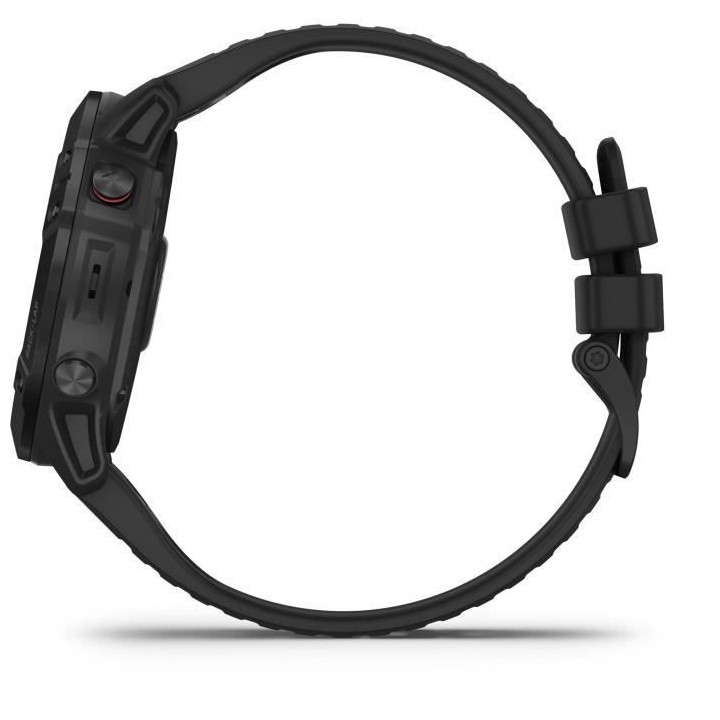 GARMIN Fenix 6X Pro - Montre connectée - Noir - Bracelet noir