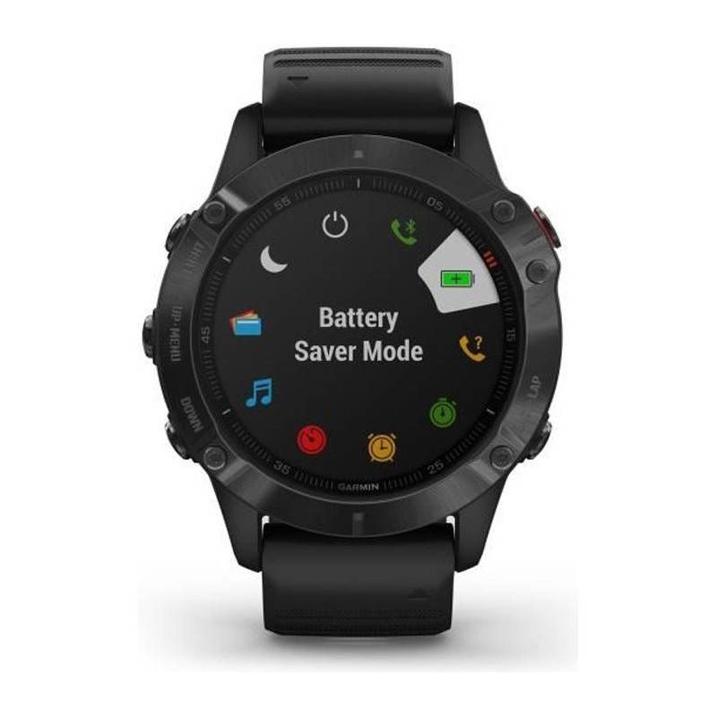 GARMIN Fenix 6 Pro - Montre connectée GPS - Noir