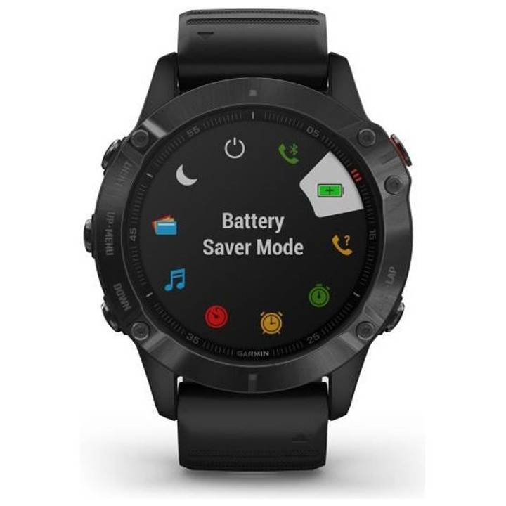 GARMIN Fenix 6 Pro - Montre connectée GPS - Noir