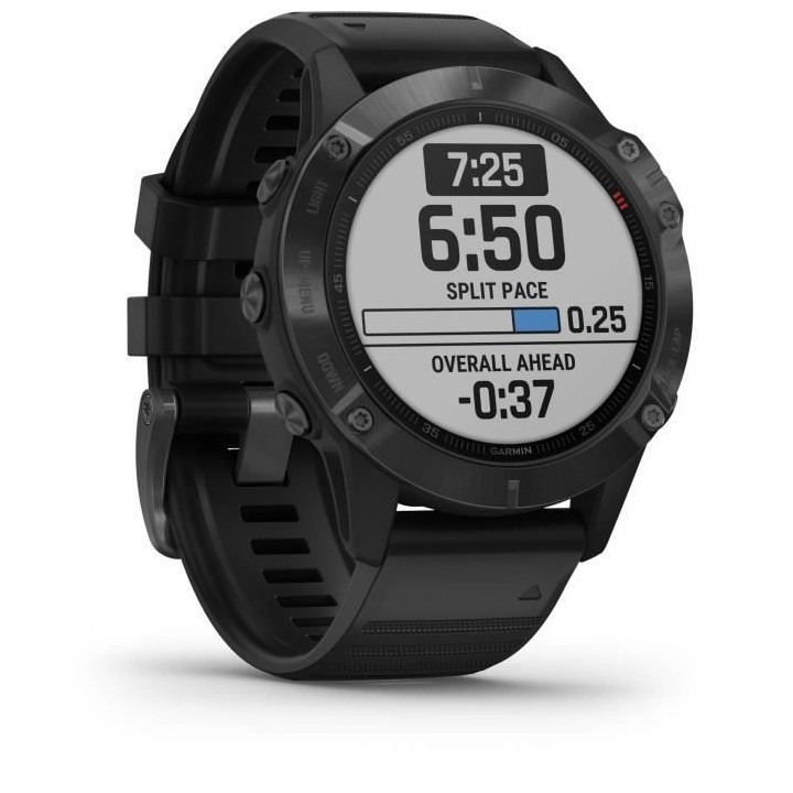 GARMIN Fenix 6 Pro - Montre connectée GPS - Noir