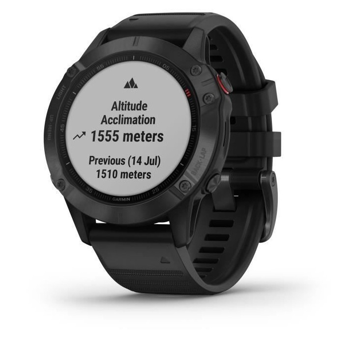 GARMIN Fenix 6 Pro - Montre connectée GPS - Noir