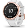 Garmin fenix 6S PRO - Montre GPS multisports haut de gamme - Rose Gold avec bracelet blanc