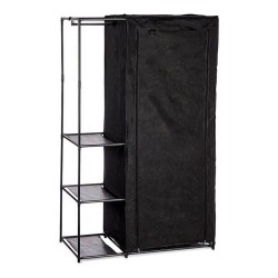 Armoire Tissu Noir Fer...