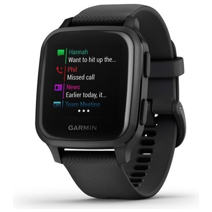 GARMIN Venu Sq Edition Musique - Black/Slate - Montre GPS de sport con