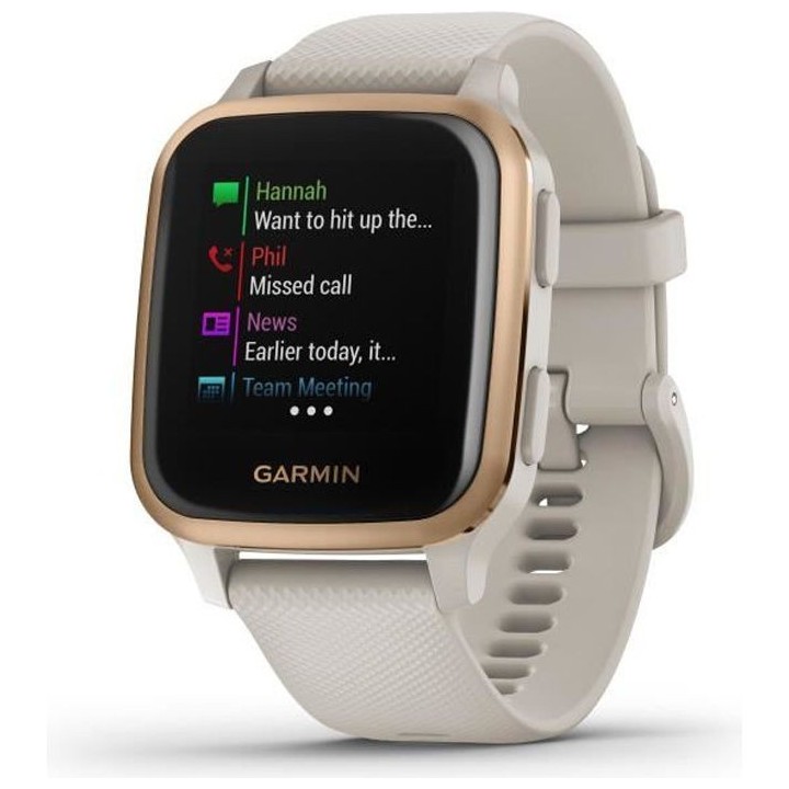 GARMIN Venu Sq Edition Musique - Rose Gold - Montre connectée santé