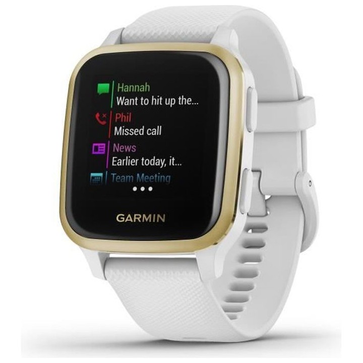 GARMIN Venu Sq - Montre connectée santé et bien-etre - Light Gold -