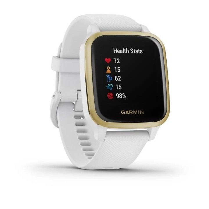 GARMIN Venu Sq - Montre connectée santé et bien-etre - Light Gold -