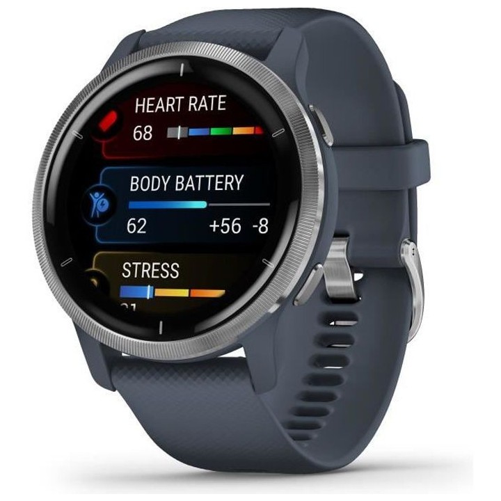 Garmin - Venu 2 - Montre connectée GPS Multi-sports & Santé - Autono