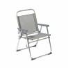 Chaise de Plage 22 mm Gris Aluminium 52 x 56 x 80 cm (52 x 56 x 80 cm)