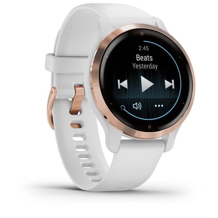 GARMIN - Venu 2S - Montre connectée - Light Gold - Bracelet beige